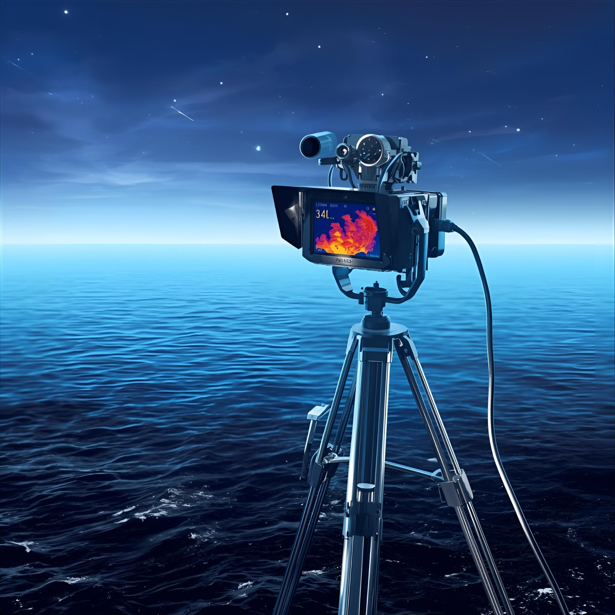 海面温度の連続遠隔測定方法または連続遠隔測定システム