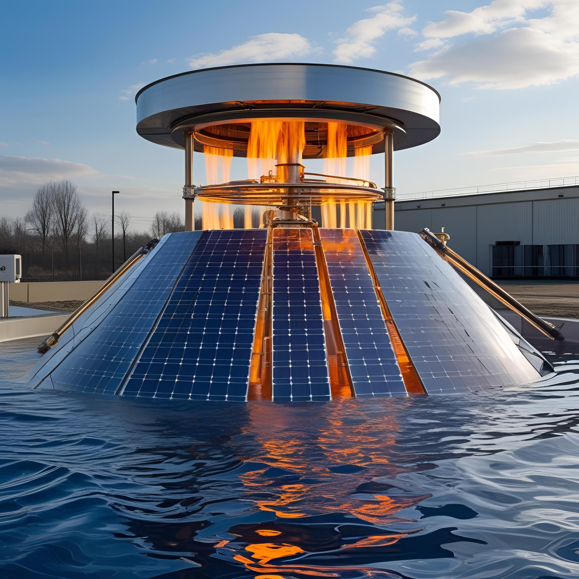 太陽を熱源に、500度以上の高温で蓄熱可能な装置