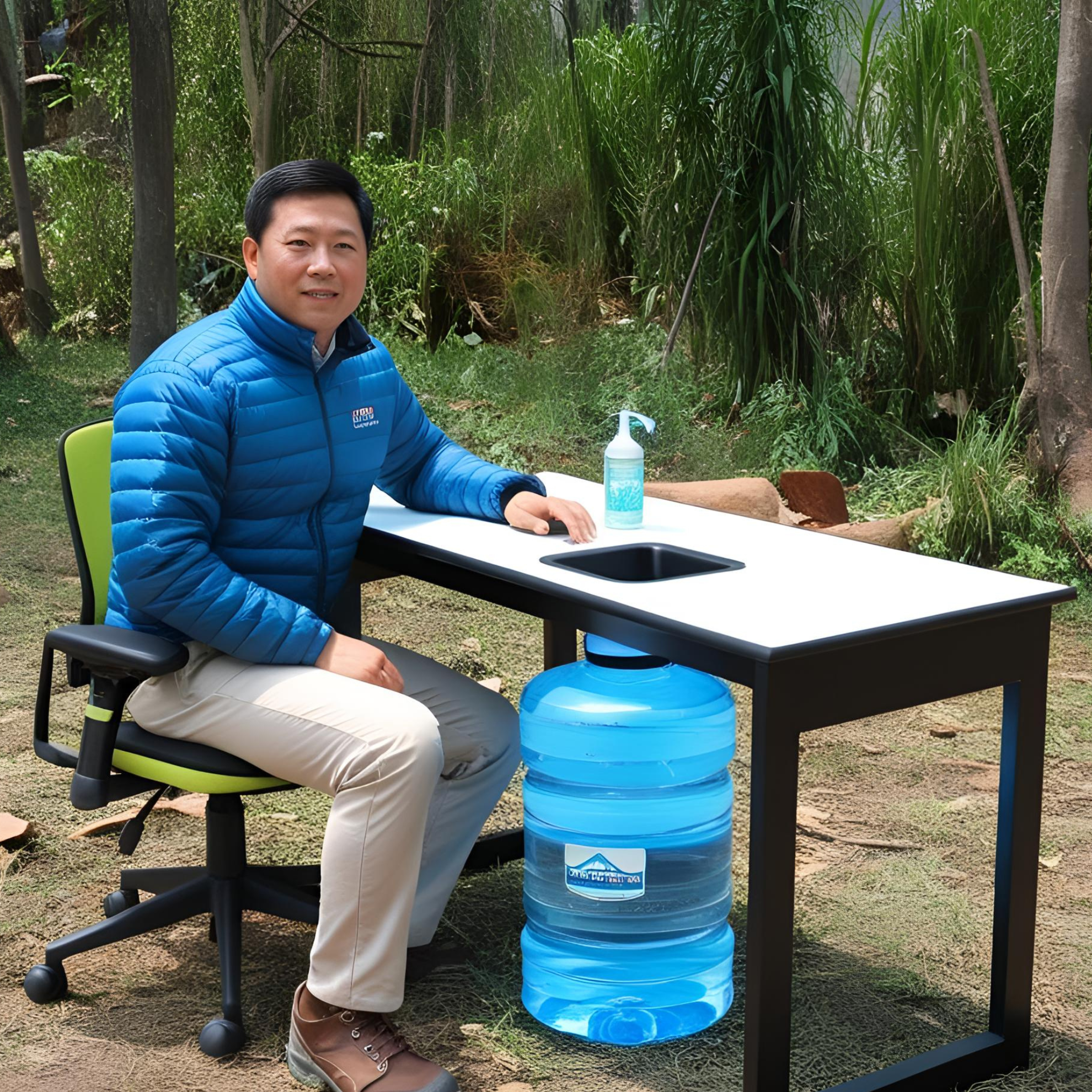 「貯水機能付き机、あなたの安全を守ります」
